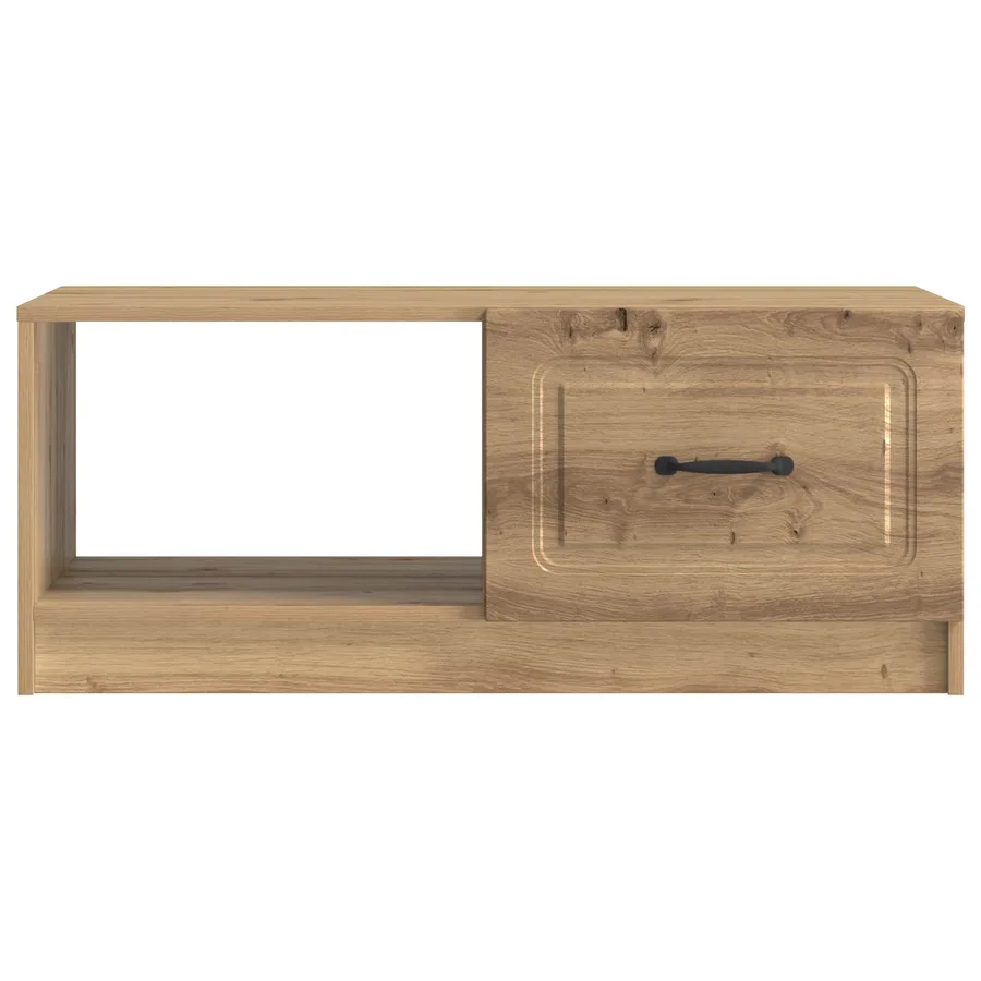 Table basse Chêne artisanal 90 x 50 x 37 cm Bois d'ingénierie - 5