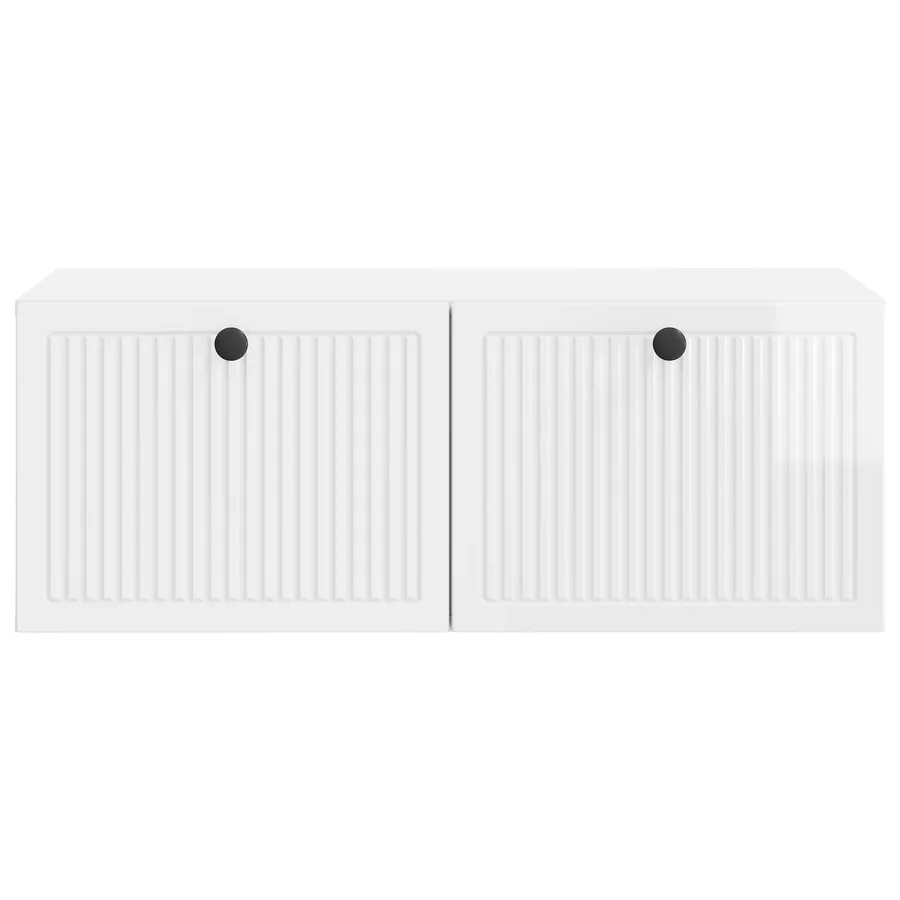 Meuble TV mural Montage mural Blanc brillant 78,5 x 41 x 30 cm - 6
