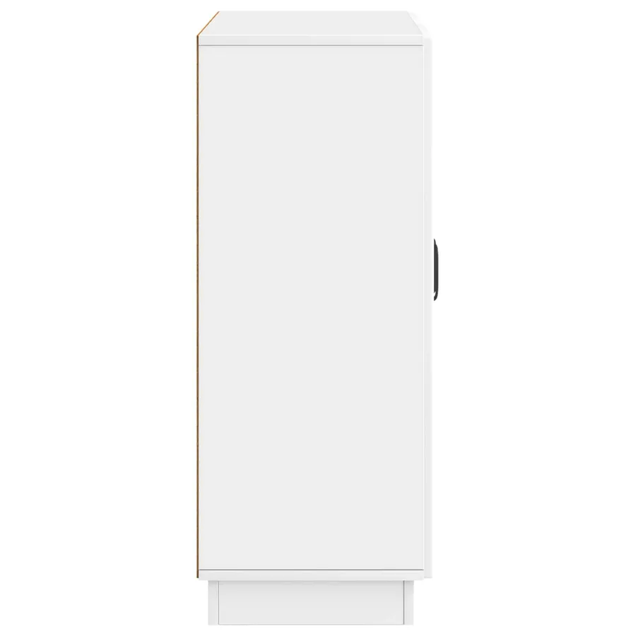 Buffet Blanc brillant 66 x 34,5 x 87 cm Bois d'ingénierie - 7