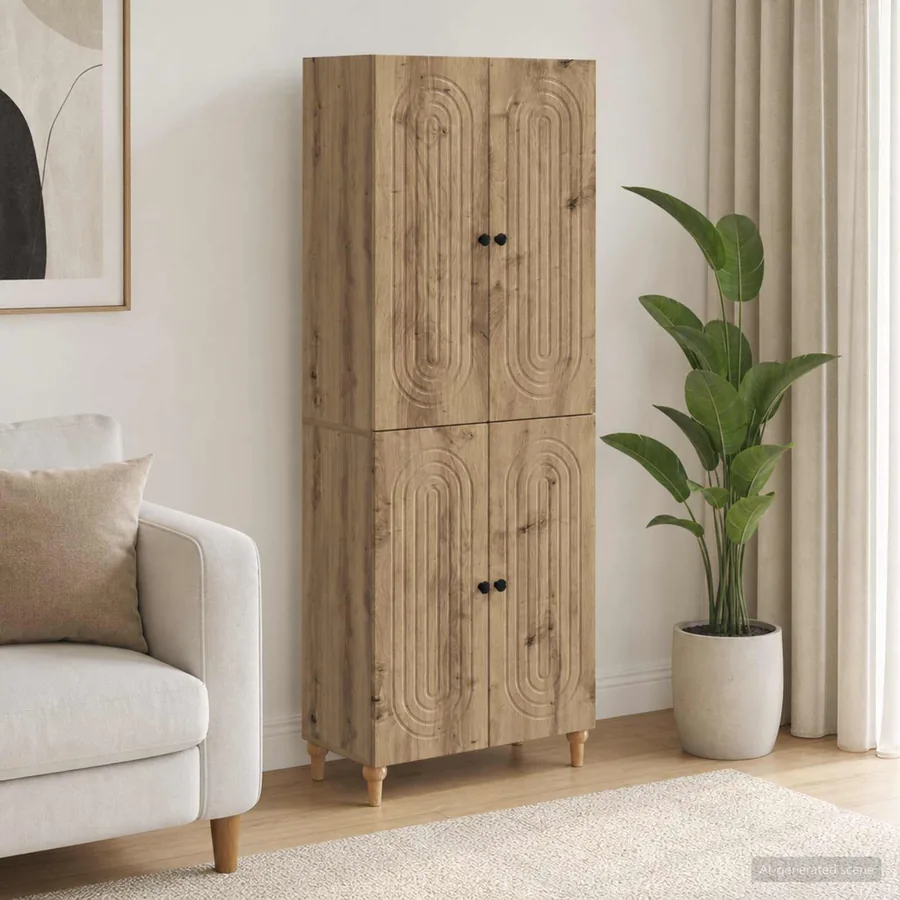 Ensemble de Meubles 2 pc Bois d'ingénierie