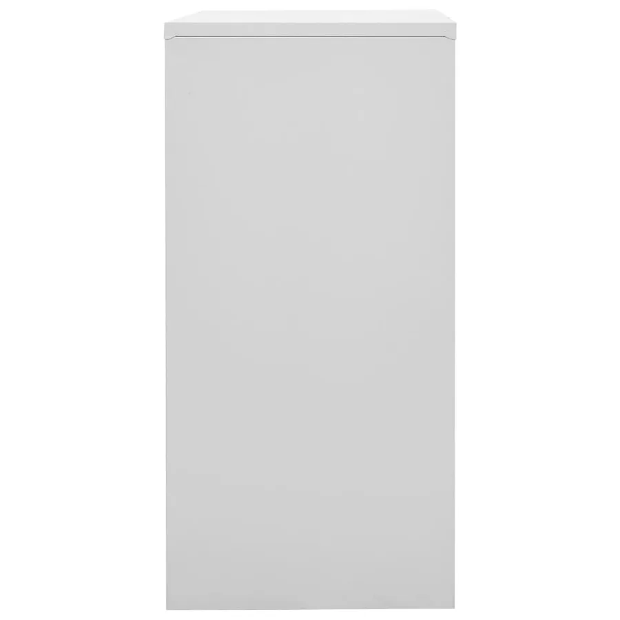 Armoires à casiers 5 pcs Gris clair et rouge 90x45x92,5cm Acier - 4