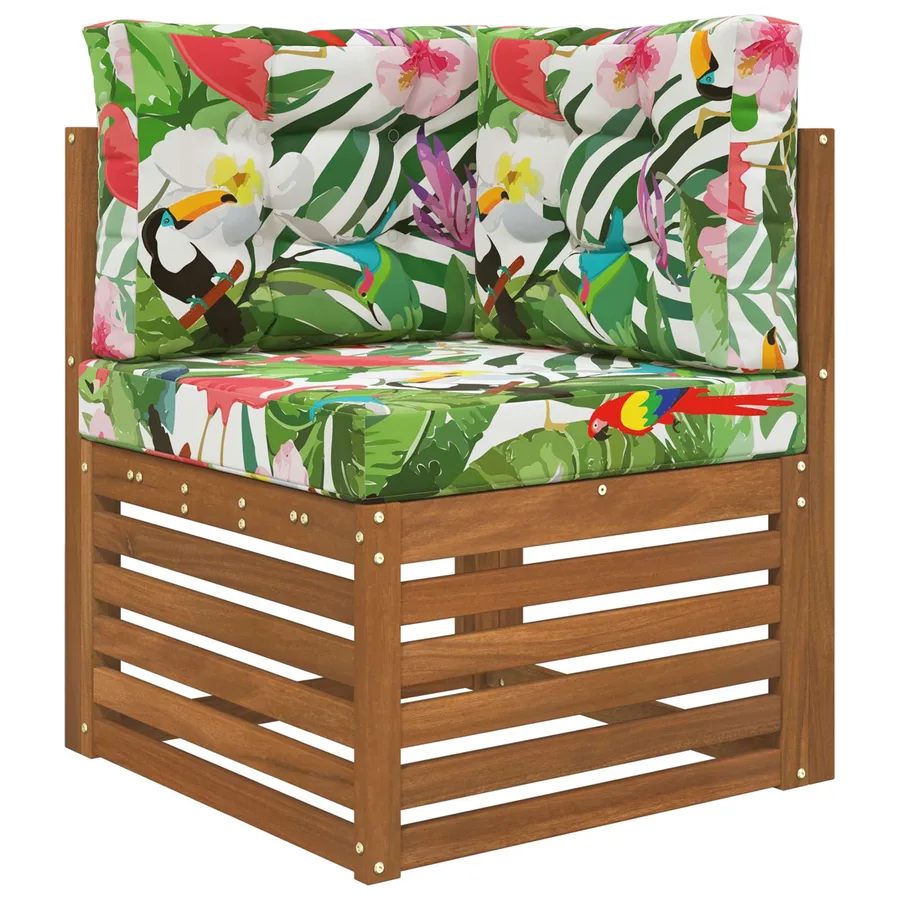 Coussin de canapé d'extérieur 3 pcs coloré Polyester - 3