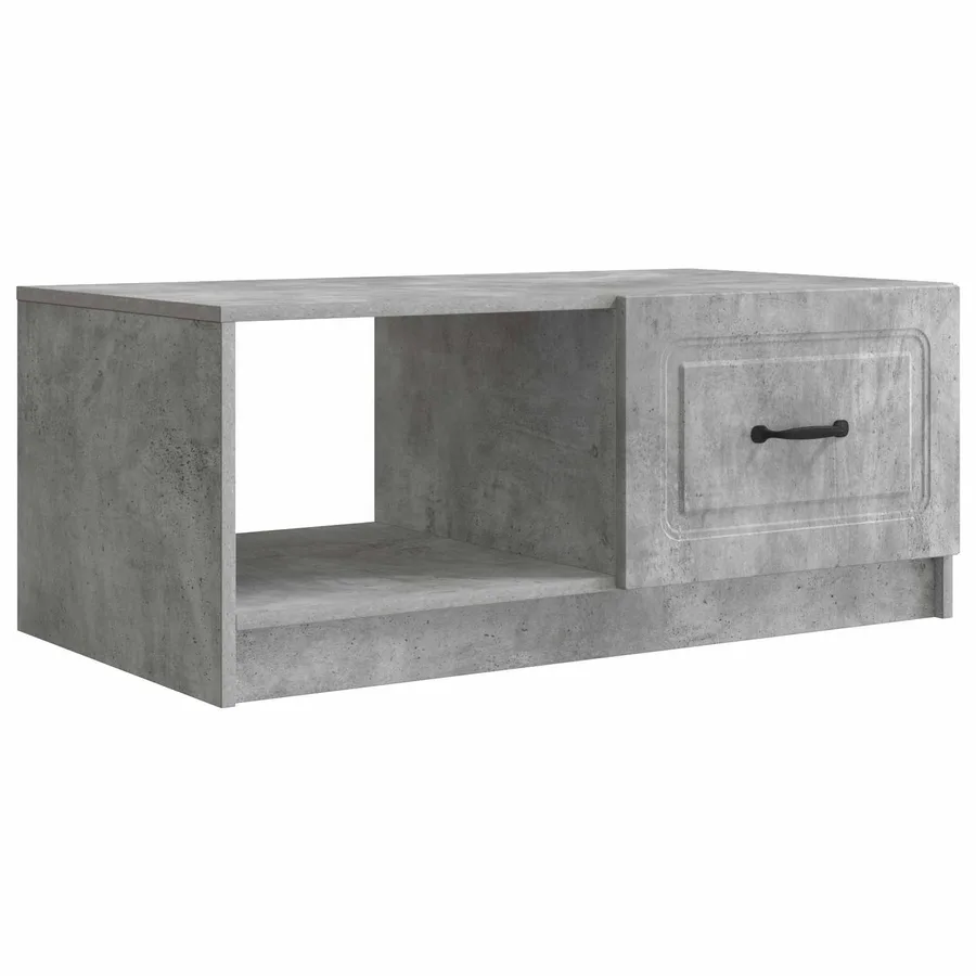 Table basse Gris béton 90 x 50 x 37 cm Bois d'ingénierie - 2