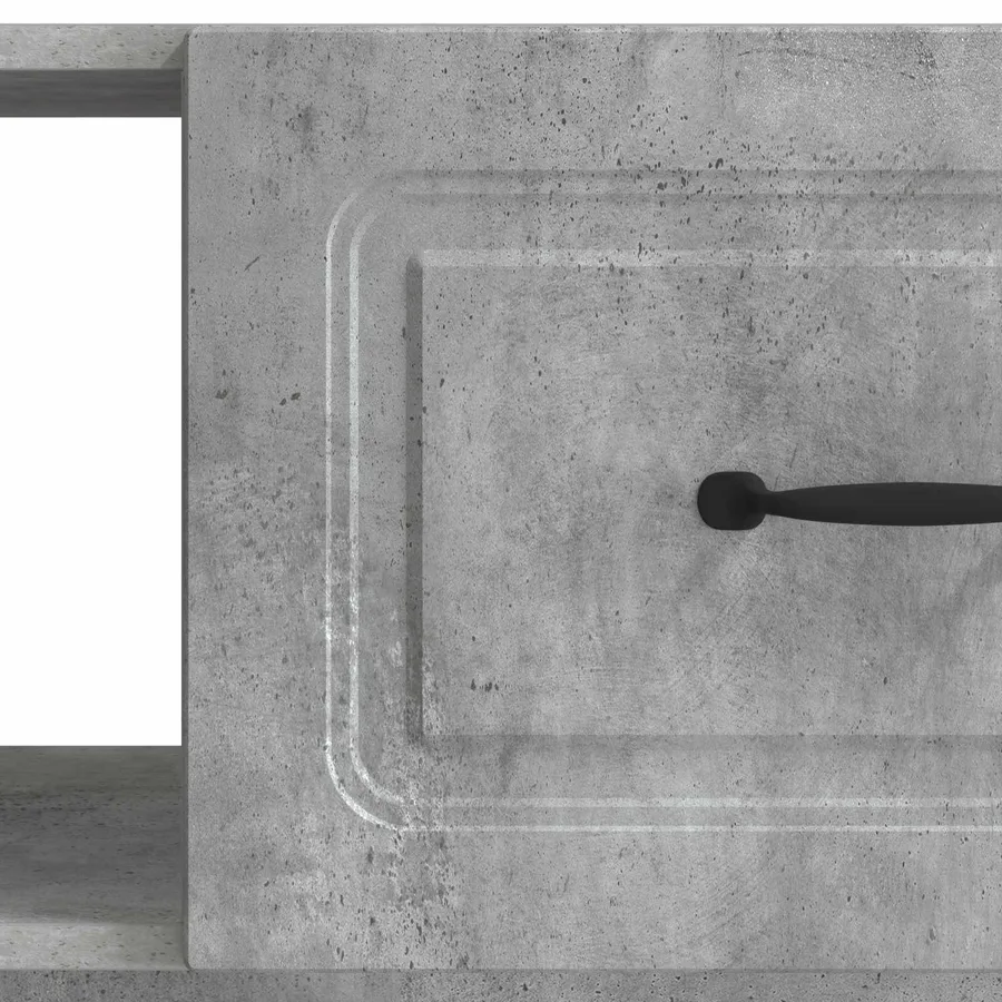 Table basse Gris béton 90 x 50 x 37 cm Bois d'ingénierie - 9