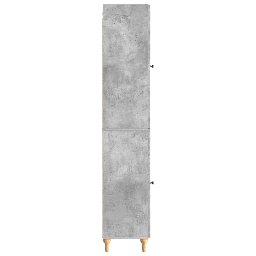 Ensemble de Meubles 2 pcs Gris béton Bois d'ingénierie - 6