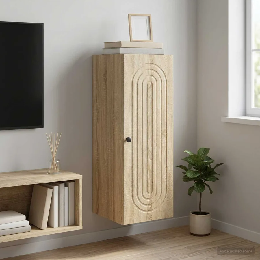 Armoire Murale Chêne Sonoma 33 x 34,5 x 90 cm Bois d'ingénierie