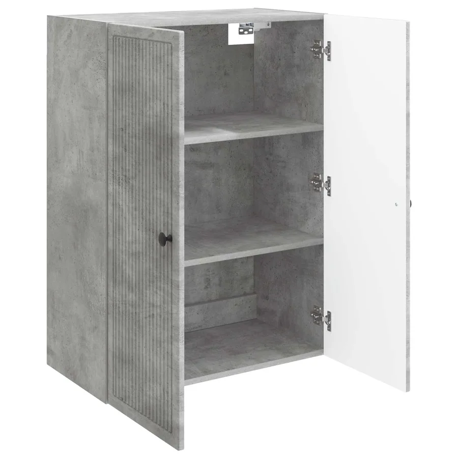 Armoire Murale Gris béton 66 x 34,5 x 90 cm Bois d'ingénierie - 3