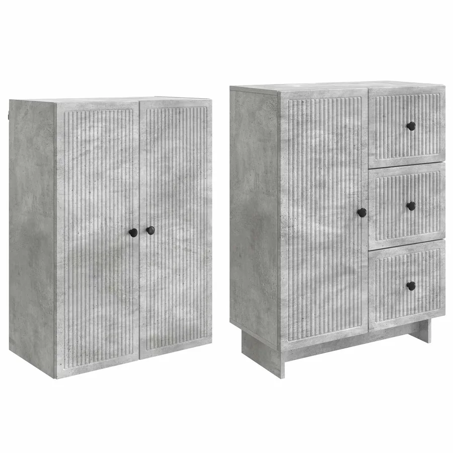 Ensemble de Meubles 2 pcs 66 x 34,5 x 90 cm Bois d'ingénierie - 4
