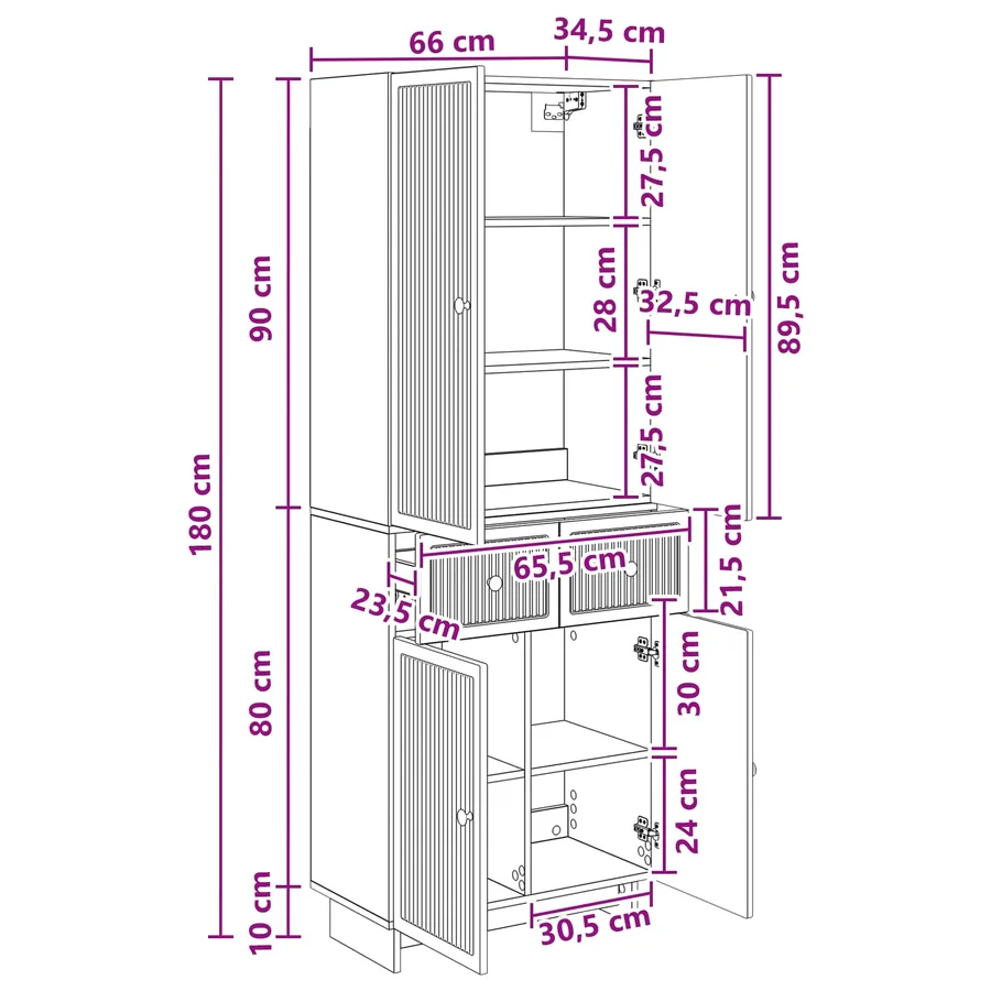 Ensemble de Meubles 2 pc Bois d'ingénierie - 8