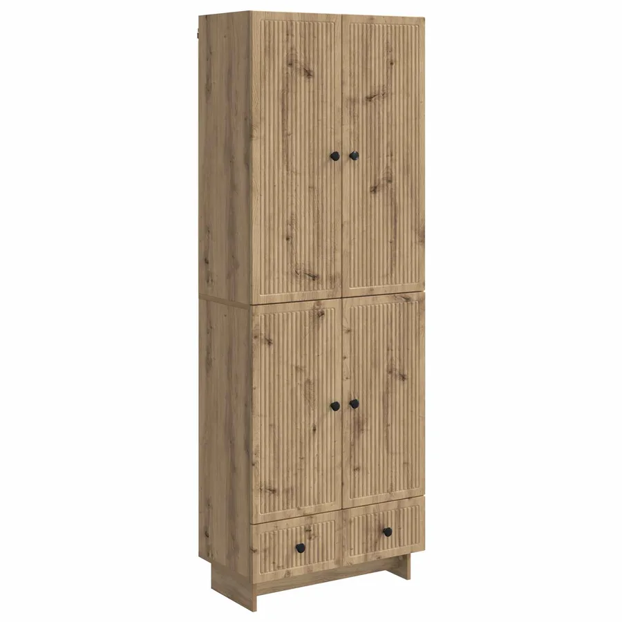 Ensemble de Meubles 2 pc Chêne artisanal Bois d'ingénierie - 2