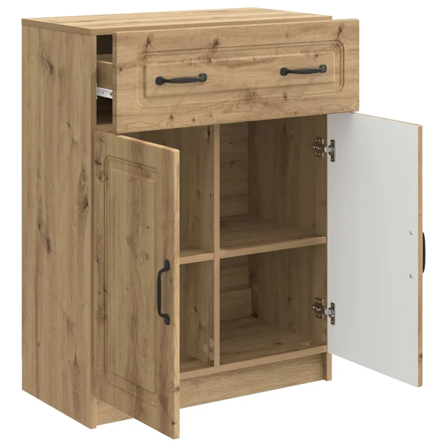 Buffet Chêne artisanal 66 x 34,5 x 87 cm Bois d'ingénierie - 5