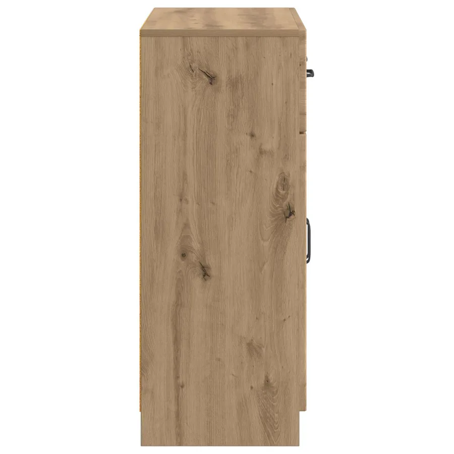 Buffet Chêne artisanal 66 x 34,5 x 87 cm Bois d'ingénierie - 7