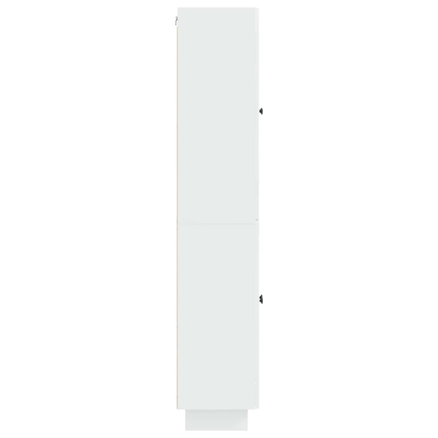 Ensemble de Meubles 2 pcs Blanc brillant 66 x 34,5 x 90 cm - 6