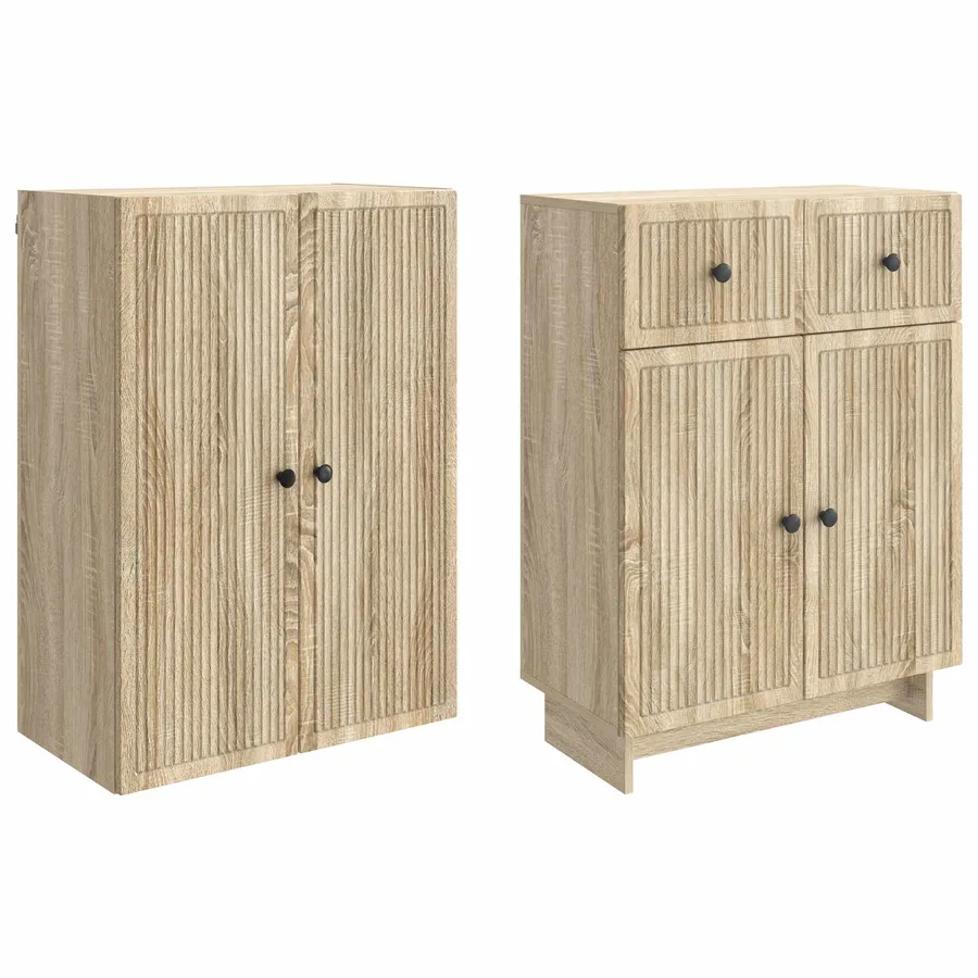 Ensemble de Meubles 2 pcs 66 x 34,5 x 90 cm Bois d'ingénierie - 4