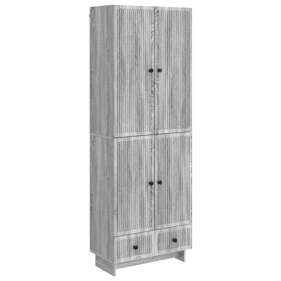 Ensemble de Meubles 2 pcs Sonoma gris 66 x 34,5 x 95 cm - 2