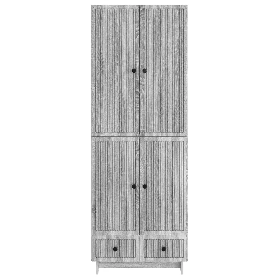 Ensemble de Meubles 2 pcs Sonoma gris 66 x 34,5 x 95 cm - 5