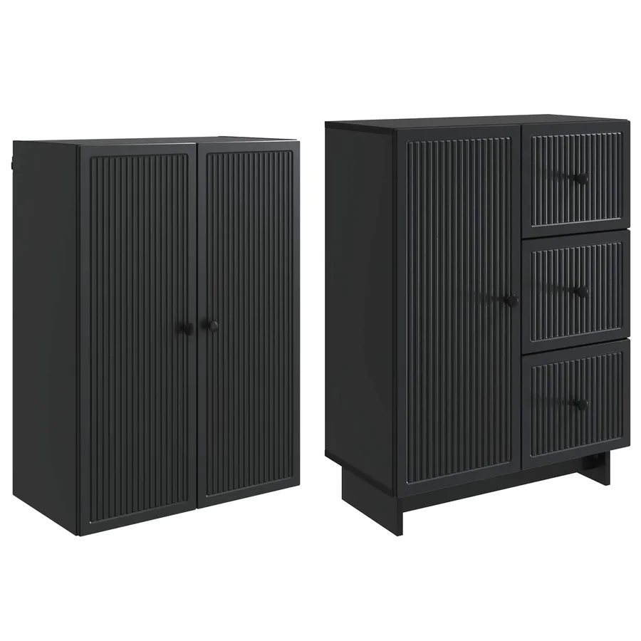 Ensemble de Meubles 2 pcs 66 x 34,5 x 90 cm Bois d'ingénierie - 4