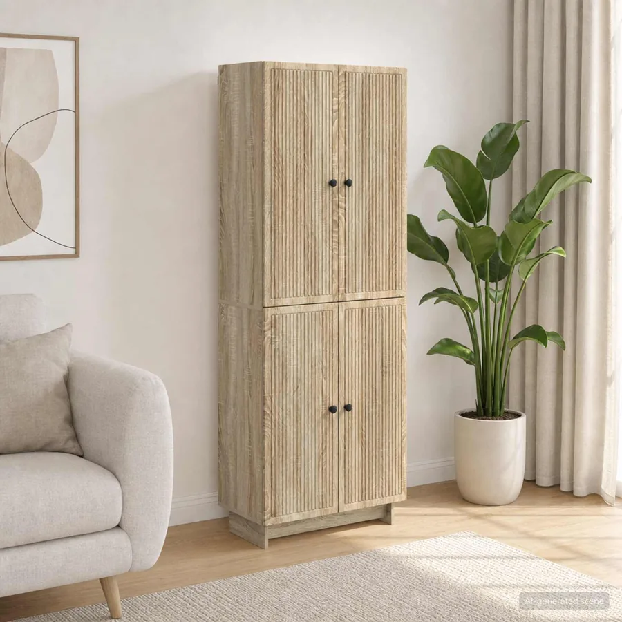 Ensemble de Meubles 2 pcs Chêne Sonoma 66 x 34,5 x 90 cm
