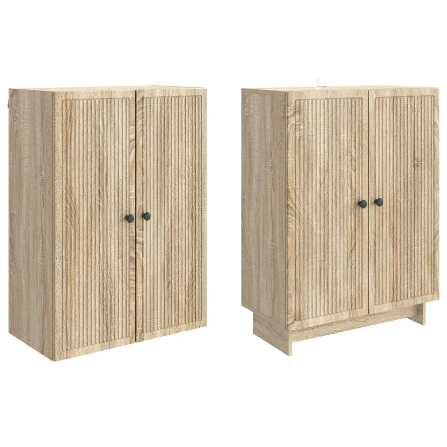 Ensemble de Meubles 2 pcs Chêne Sonoma 66 x 34,5 x 90 cm - 4