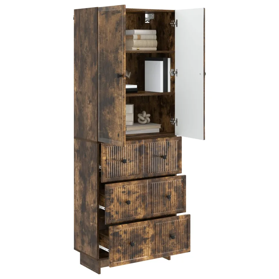 Ensemble de Meubles 2 pcs 66 x 34,5 x 90 cm Bois d'ingénierie - 3