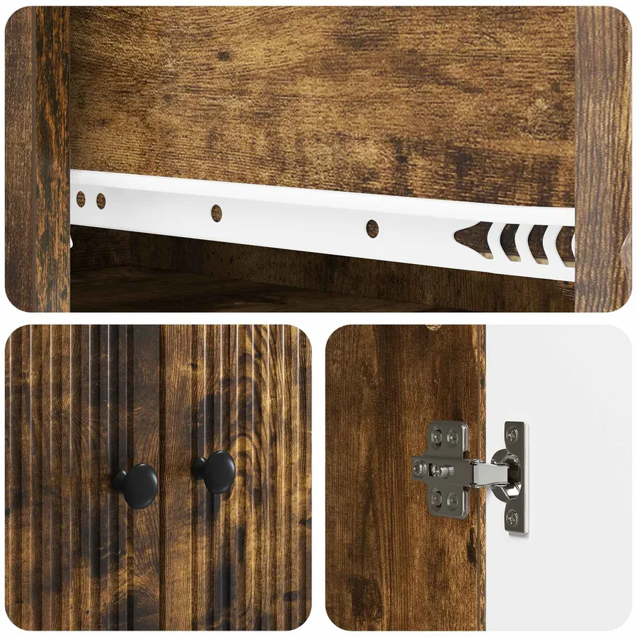 Ensemble de Meubles 2 pcs 66 x 34,5 x 90 cm Bois d'ingénierie - 8
