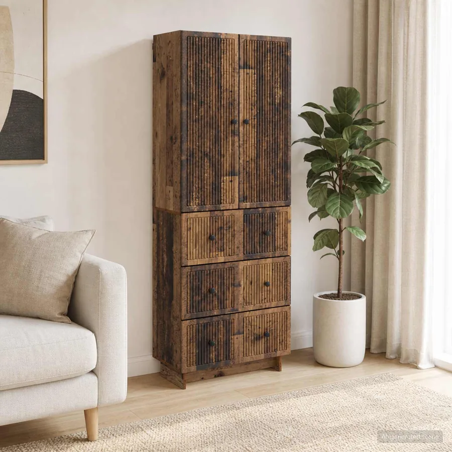 Ensemble de Meubles 2 pcs 66 x 34,5 x 90 cm Bois d'ingénierie