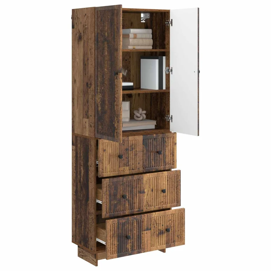Ensemble de Meubles 2 pcs 66 x 34,5 x 90 cm Bois d'ingénierie - 3