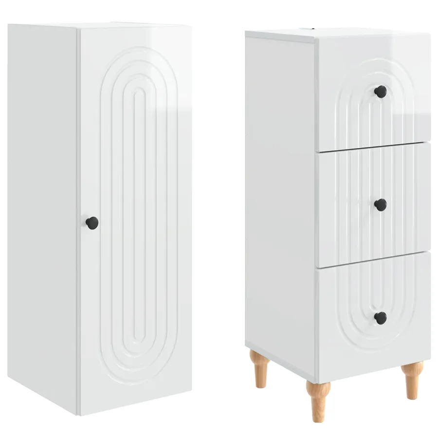 Ensemble de Meubles 2 pcs 33 x 34,5 x 90 cm Bois d'ingénierie - 5