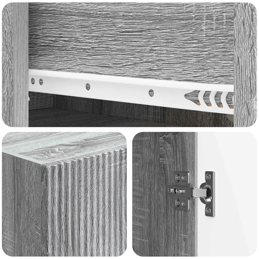 Ensemble de Meubles 2 pcs 66 x 34,5 x 95 cm Bois d'ingénierie - 8