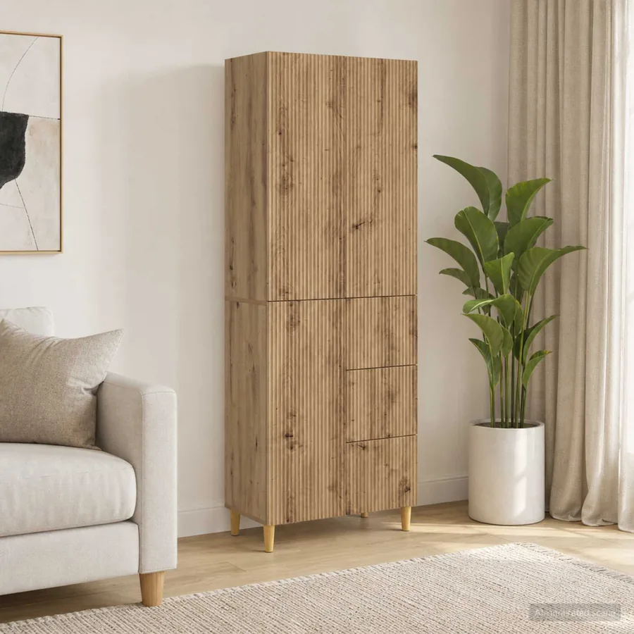 Ensemble de Meubles 2 pc Bois d'ingénierie