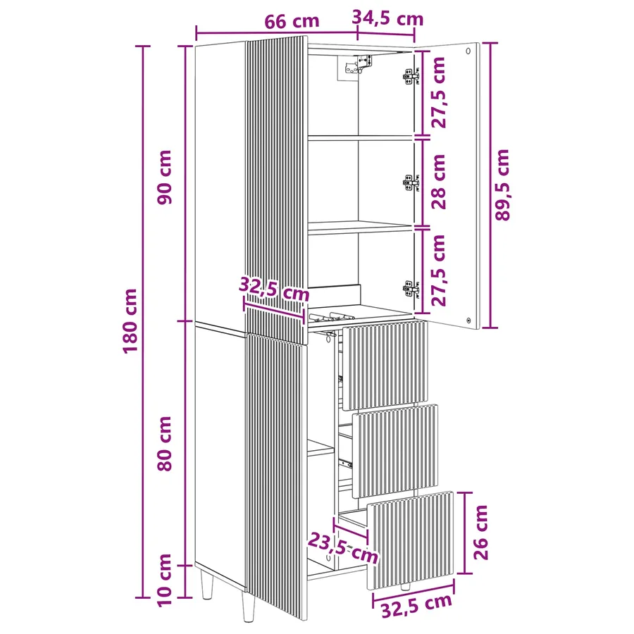 Ensemble de Meubles 2 pc Bois d'ingénierie - 10