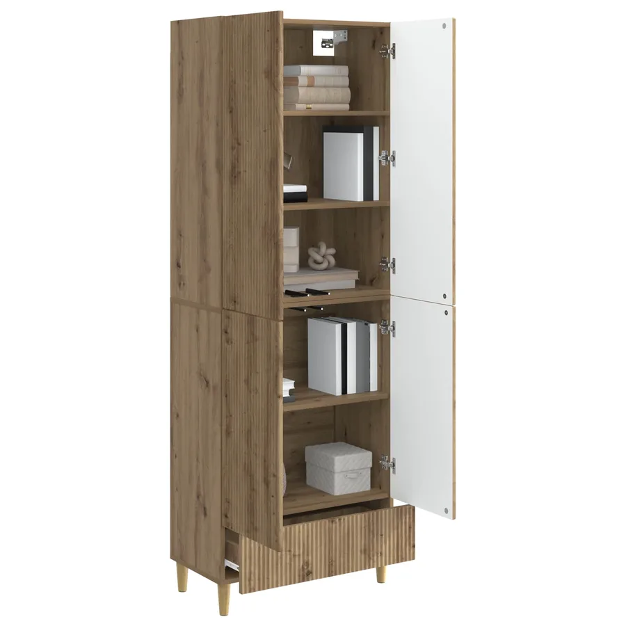 Ensemble de Meubles 2 pc Chêne artisanal Bois d'ingénierie - 3
