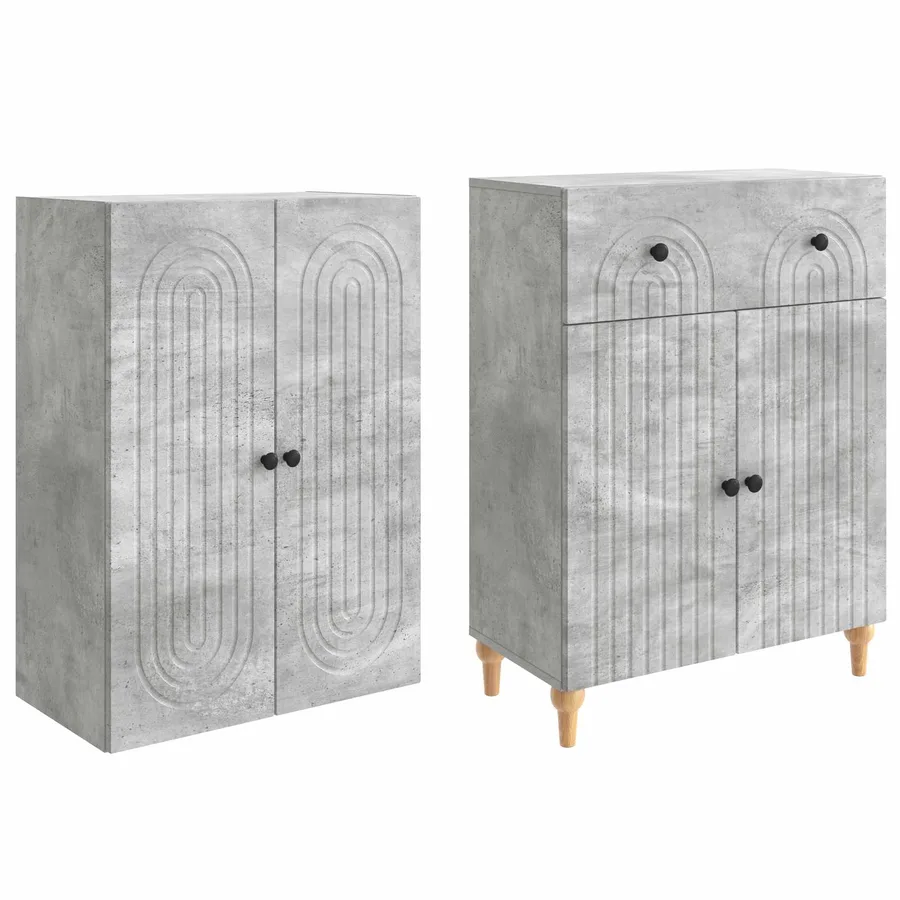 Ensemble de Meubles 2 pcs 66 x 34,5 x 90 cm Bois d'ingénierie - 4