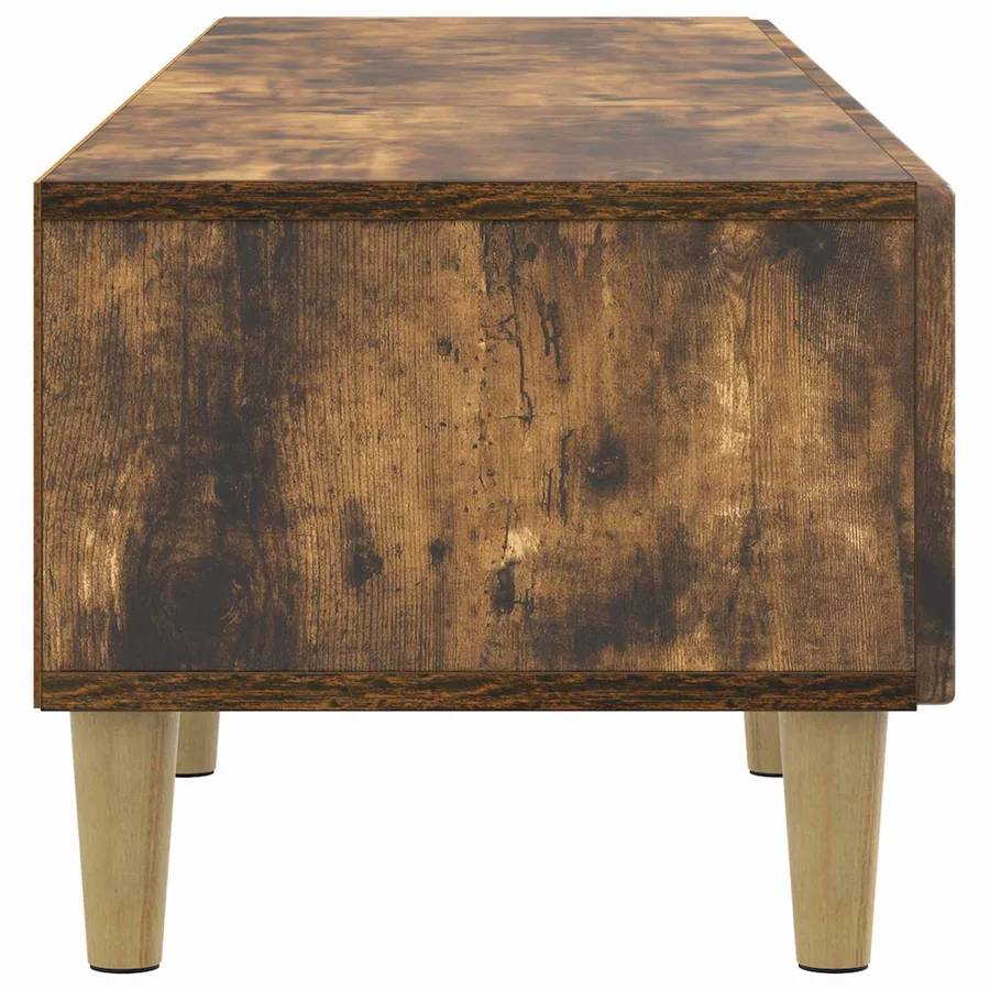 Meuble TV Chêne fumé 147 x 34,5 x 30 cm Bois d'ingénierie - 7