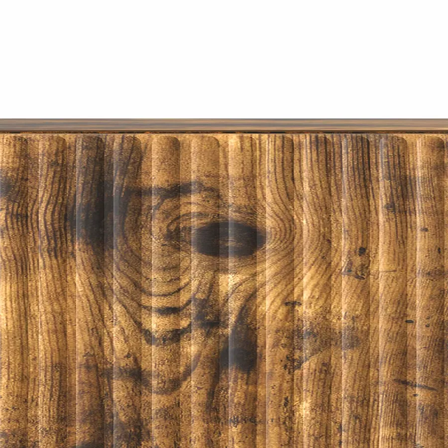 Meuble TV Chêne fumé 147 x 34,5 x 30 cm Bois d'ingénierie - 8