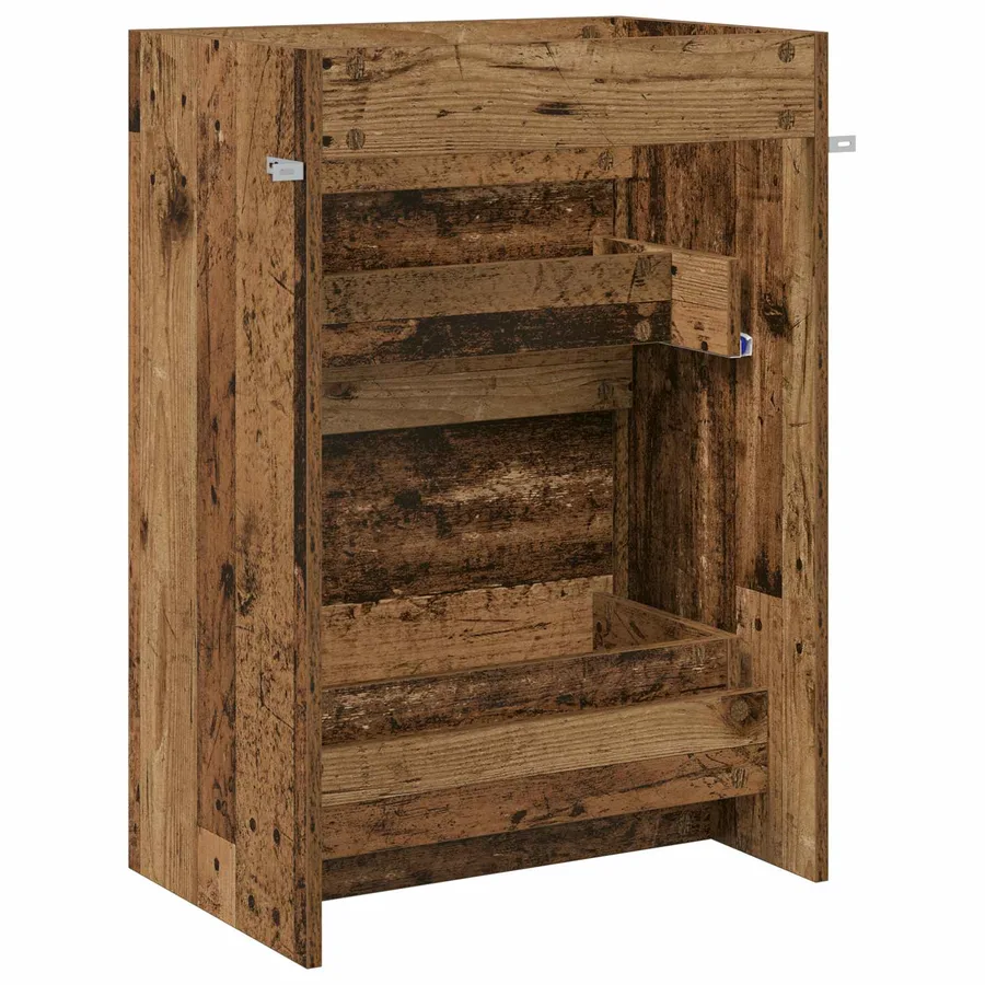 Meuble sous lavabo de salle de bain Bois ancien - 6