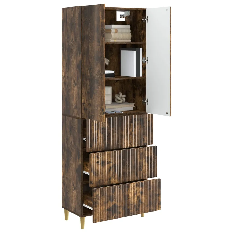 Ensemble de Meubles 2 pcs 66 x 34,5 x 90 cm Bois d'ingénierie - 3