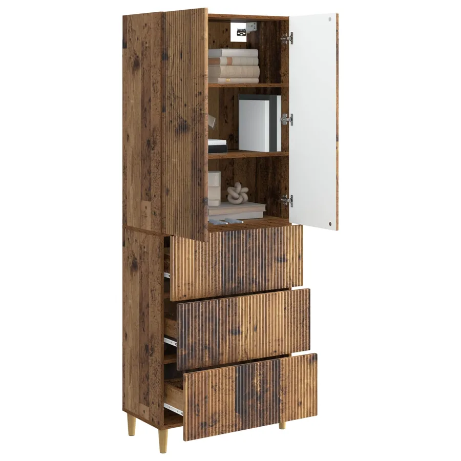 Ensemble de Meubles 2 pcs 66 x 34,5 x 90 cm Bois d'ingénierie - 3