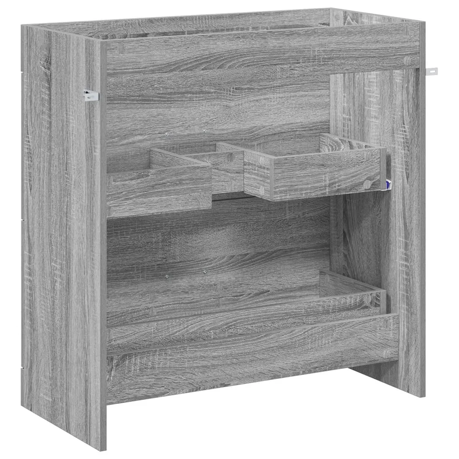 Meuble sous lavabo de salle de bain Sonoma gris - 6
