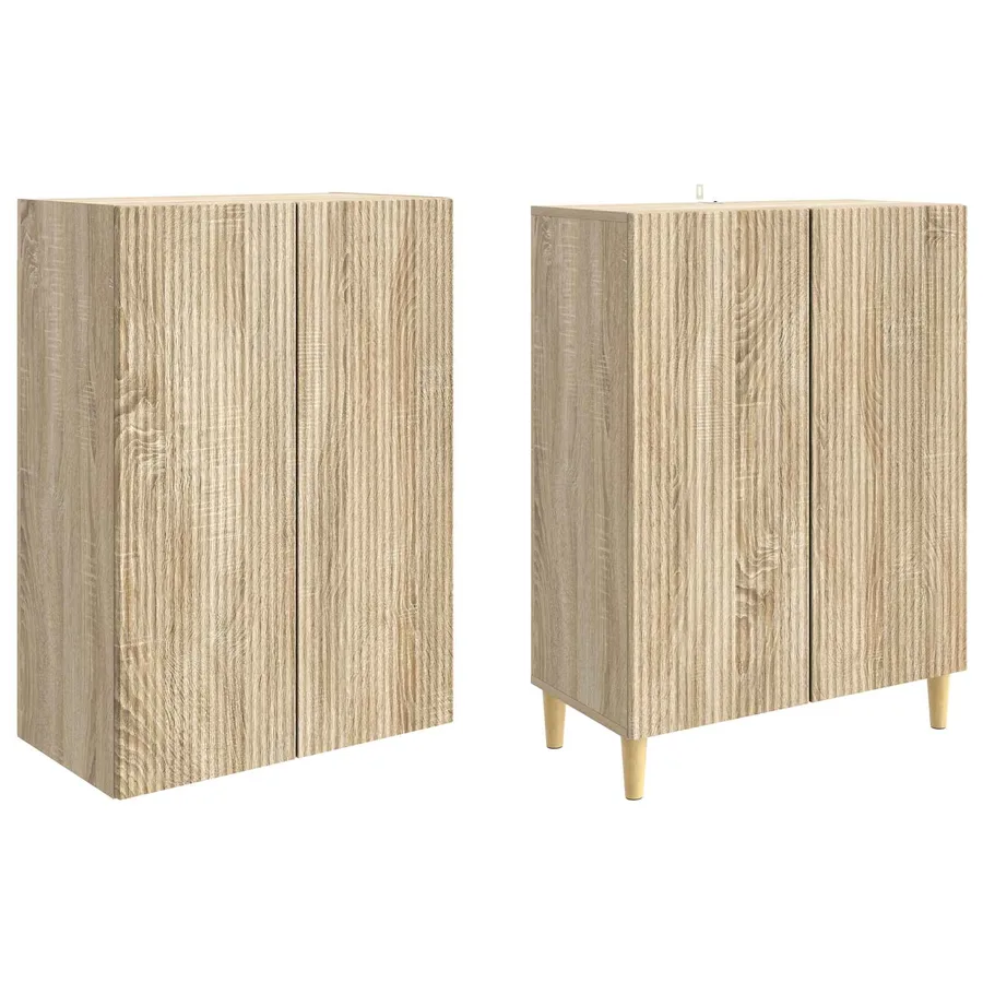 Ensemble de Meubles 2 pcs 66 x 34,5 x 90 cm Bois d'ingénierie - 4