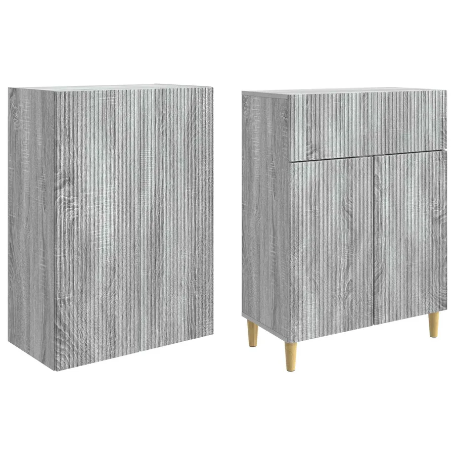 Ensemble de Meubles 2 pcs 66 x 34,5 x 90 cm Bois d'ingénierie - 4