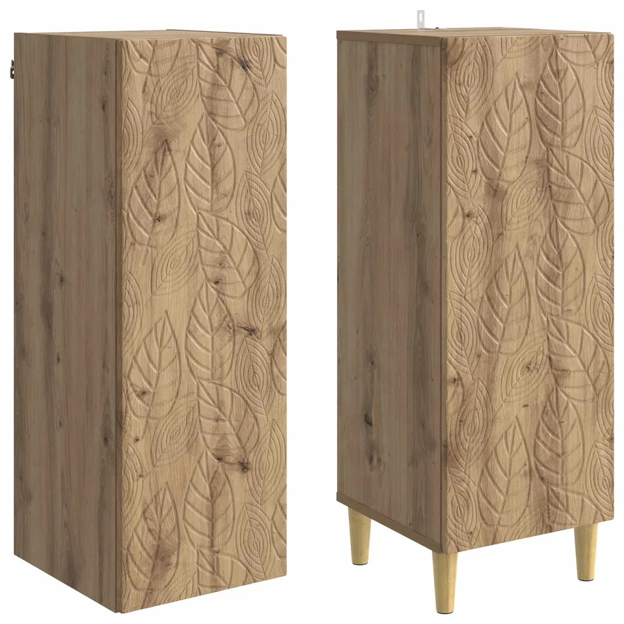Ensemble de Meubles 2 pc Chêne artisanal Bois d'ingénierie - 4