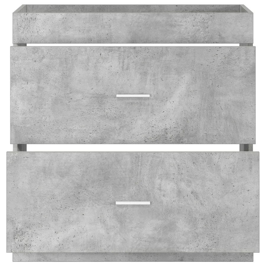 Meuble sous lavabo de salle de bain Gris béton - 4