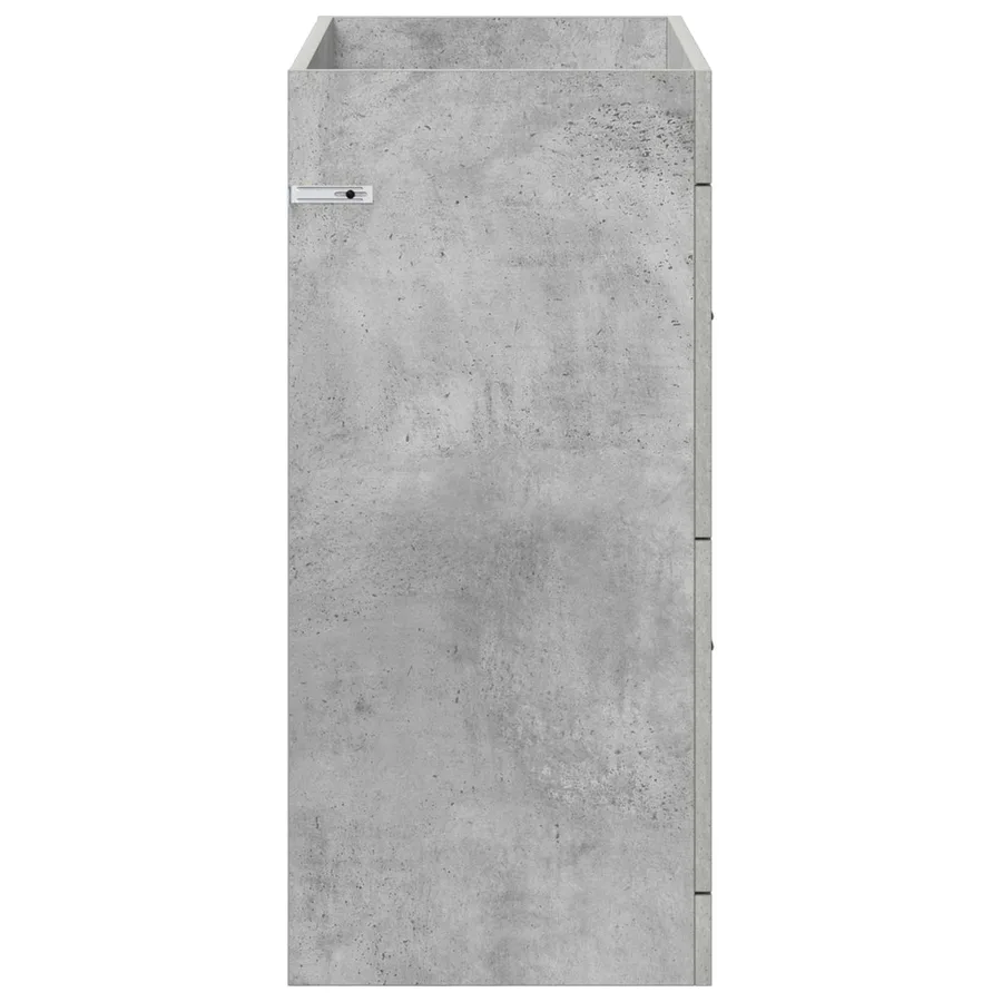 Meuble sous lavabo de salle de bain Gris béton - 5