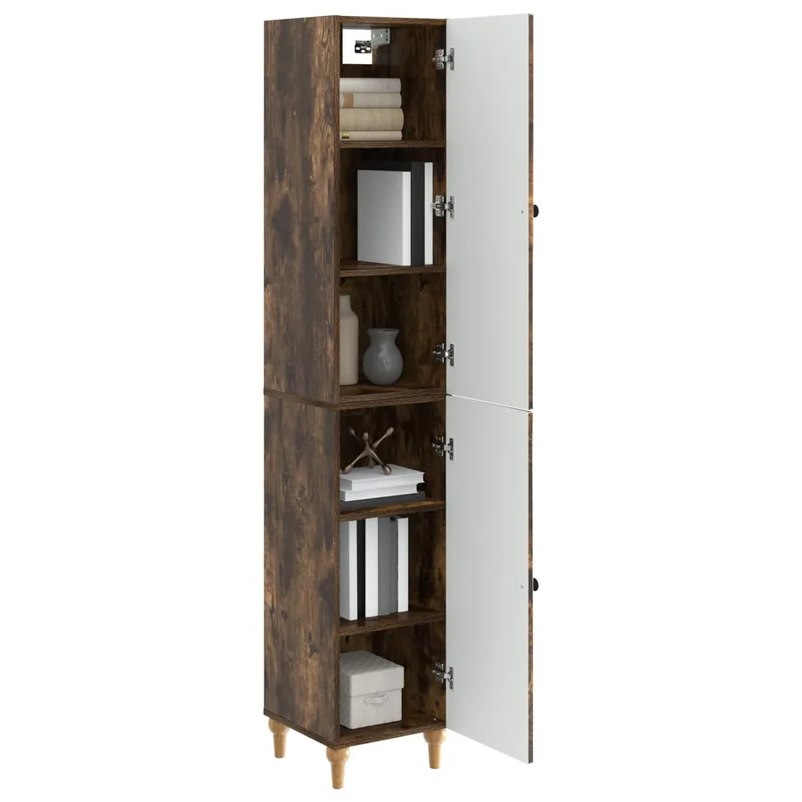 Ensemble de Meubles 2 pcs Chêne fumé Bois d'ingénierie - 3