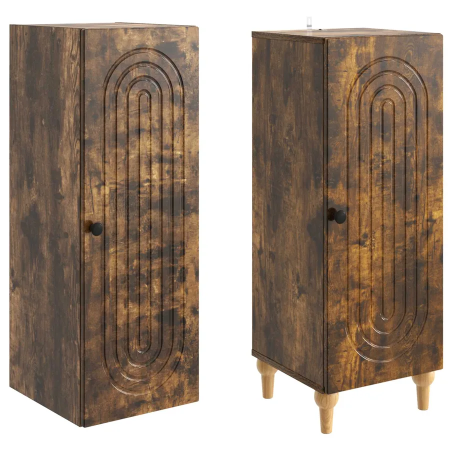 Ensemble de Meubles 2 pcs Chêne fumé Bois d'ingénierie - 4