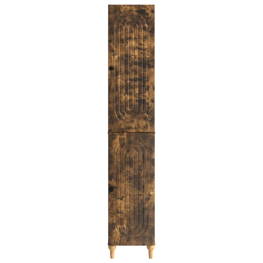 Ensemble de Meubles 2 pcs Chêne fumé Bois d'ingénierie - 5