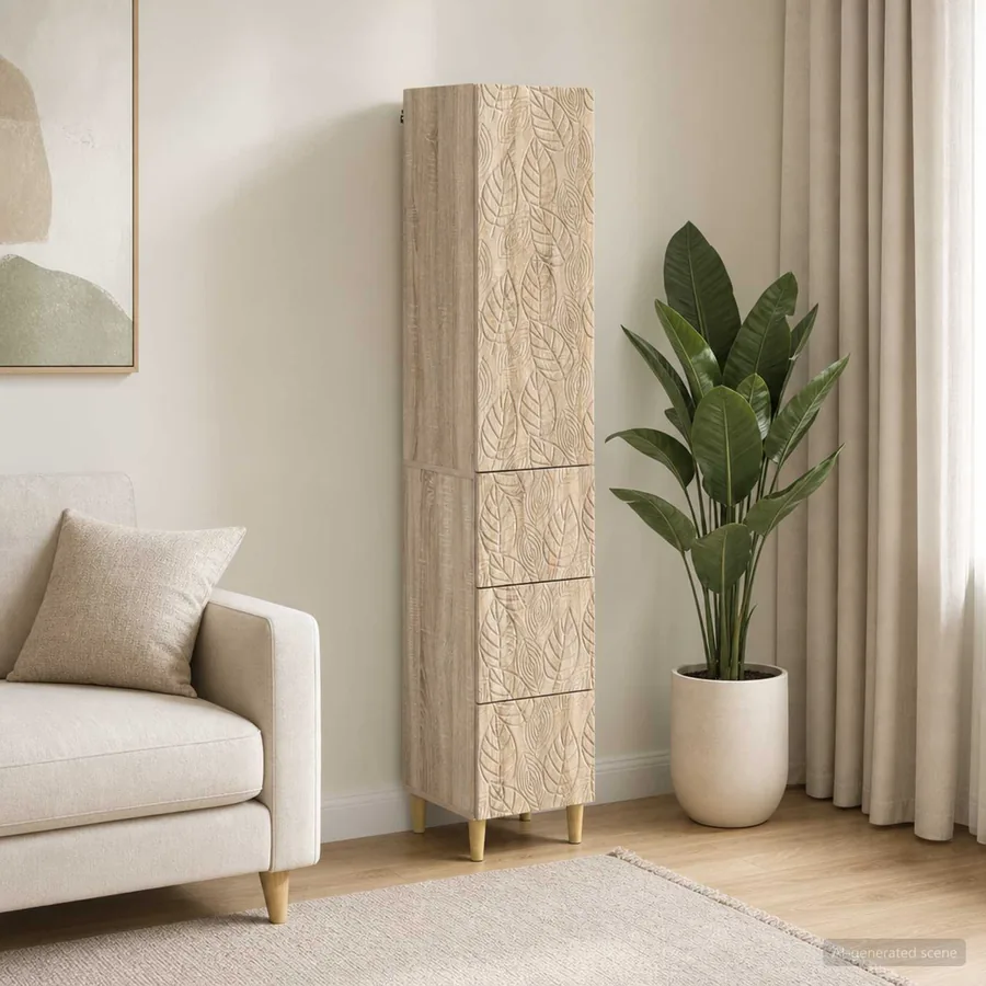 Ensemble de Meubles 2 pcs Chêne Sonoma 33 x 34,5 x 90 cm