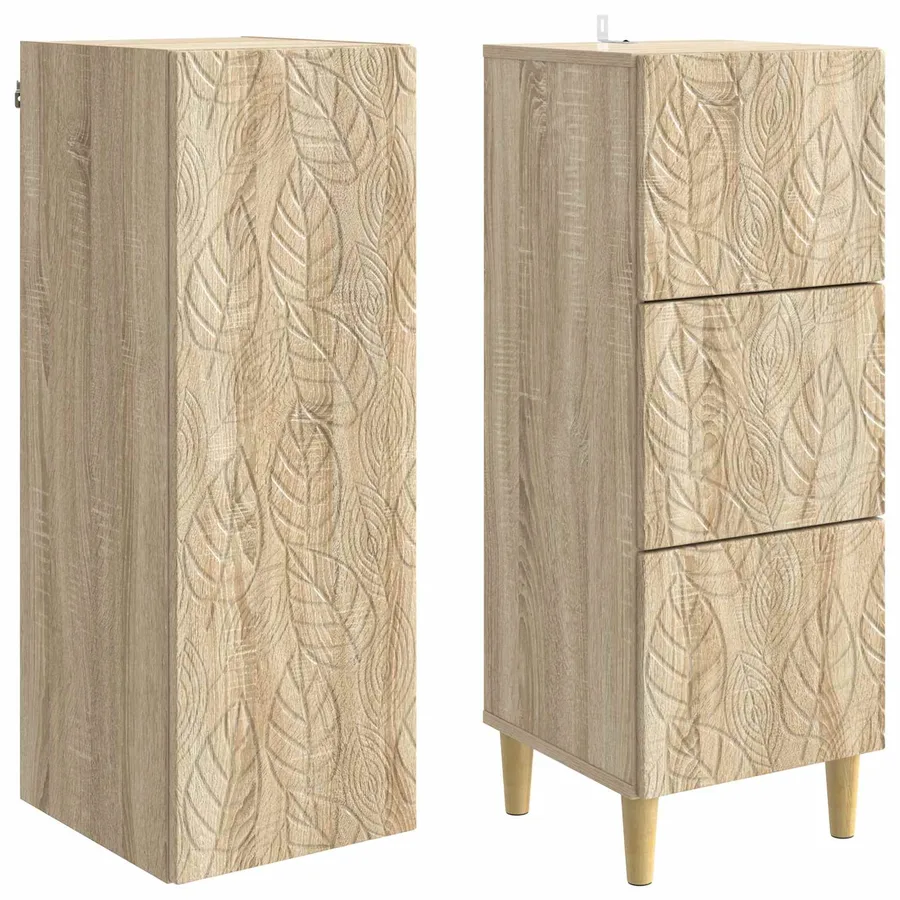 Ensemble de Meubles 2 pcs Chêne Sonoma 33 x 34,5 x 90 cm - 4
