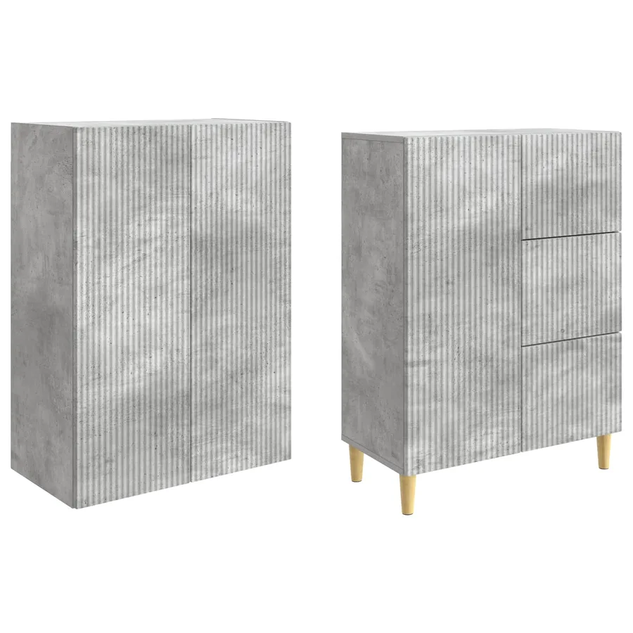 Ensemble de Meubles 2 pcs 66 x 34,5 x 90 cm Bois d'ingénierie - 4